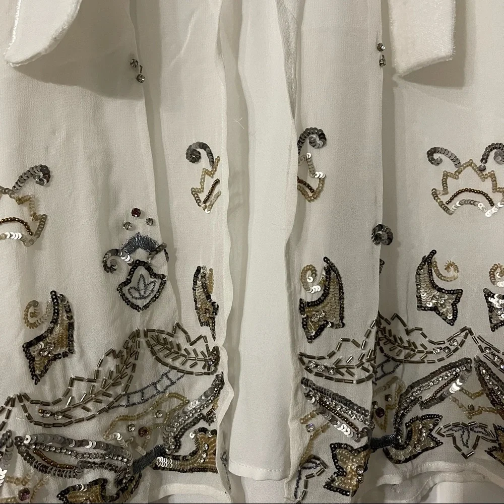 NWOT French Connection Sleeveless Beaded Top - Picture 5 of 5